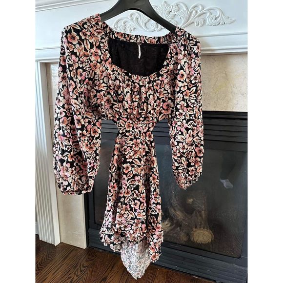 New Free People Jael Printed Mini Dress Size Small - Picture 4 of 6